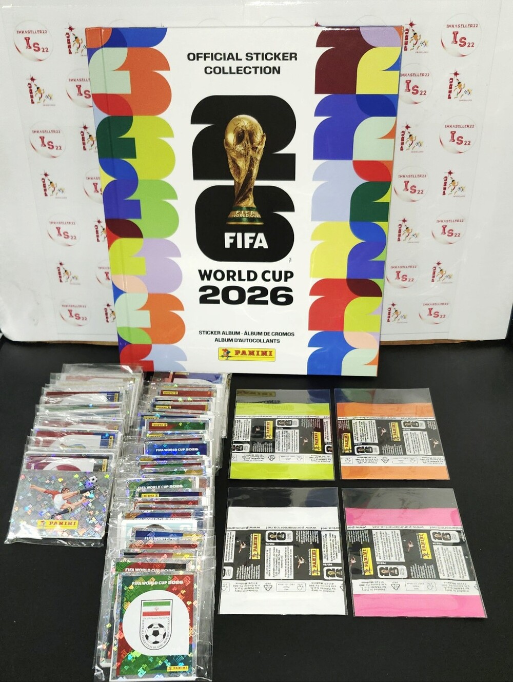 Album Hard Cover Fifa Word Cup 2026 Complete Set with 4 Packs Version US
